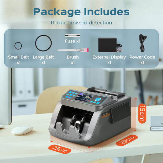 Bonvoisin Geldzählmaschine, Wertzählung für gemischte Euro, UV/MG/IR/MT/DD Prüfung, 1000 Scheine/Min.